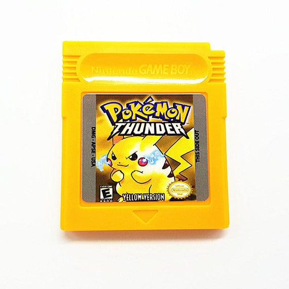 Pokemon Thunder Yellow Version ROM Hack Game Boy Color GBC New Etsy