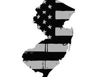 Tattered USA Flag Black//Gray window decal State of Michigan various sizes