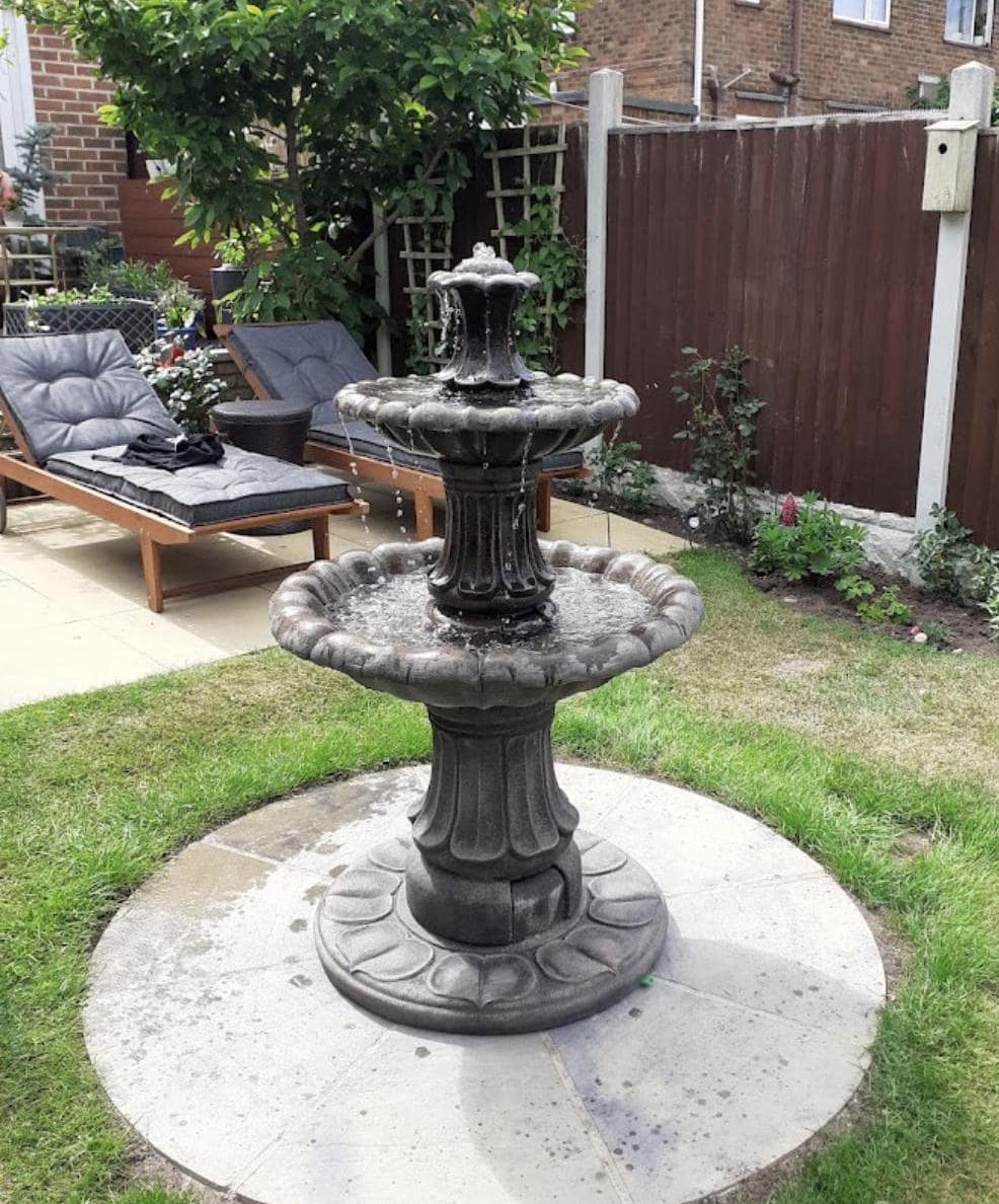 2 Tiered Barcelona self contained water fountain feature