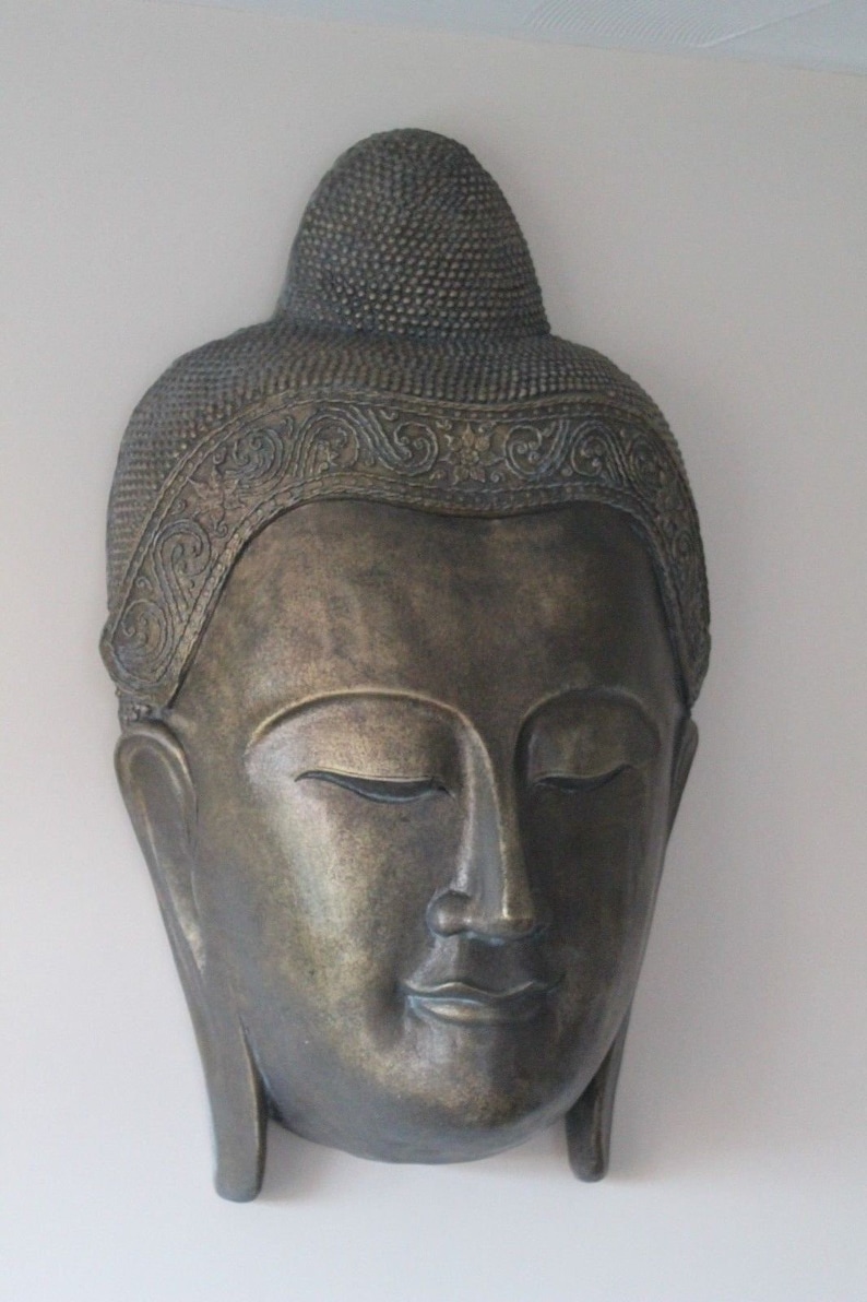 Large Buddha Wall Hanging Mask Etsy