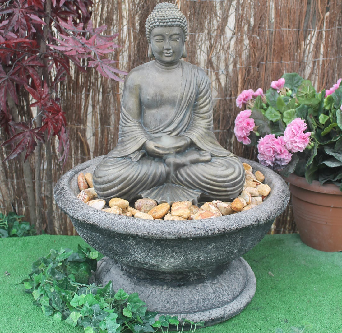 Patio Fountain With Compassion Buddha Etsy UK