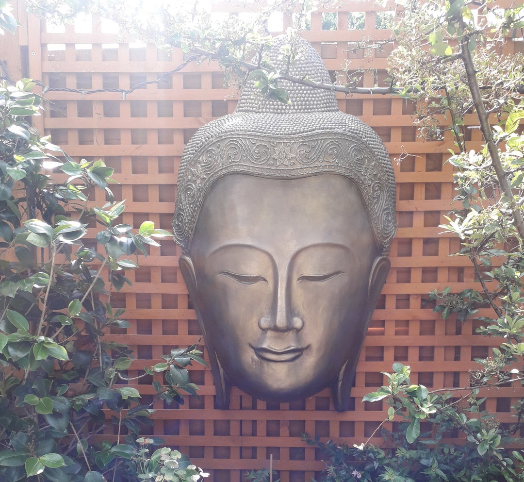 グランドセイコー セール Buddha Large Wall Etsy - Mask Hanging 彫刻・オブジェ
