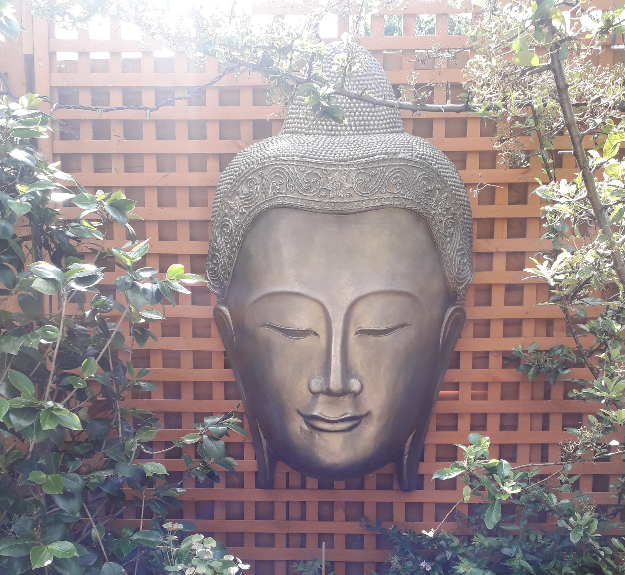 Large Buddha Wall Hanging Mask Etsy