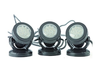 set of 3 small LED lights suitable for our smaller self contained fountains