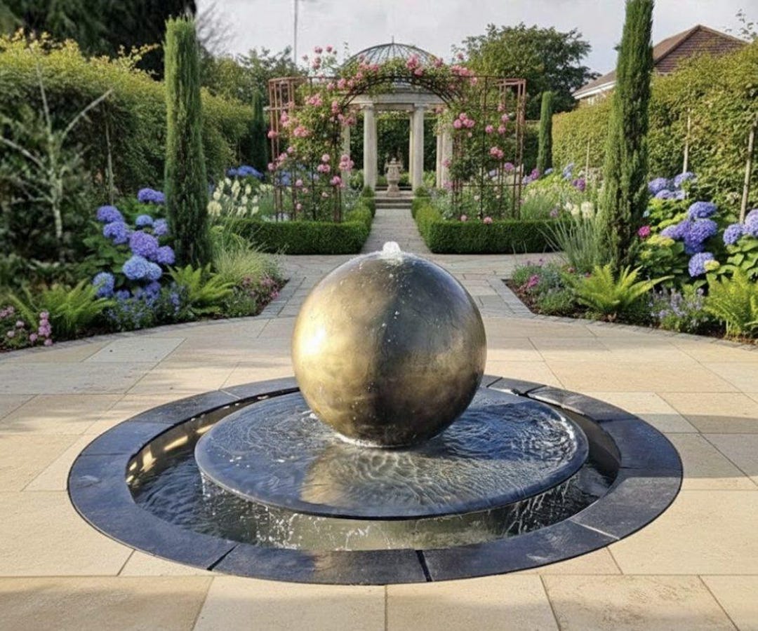 New Product-richmond Circino Fountain With Sphere Water Feature ...