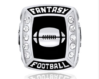 Fantasy Football Championship Ring / Silver Tone / Football Ring, Sports Ring, Football Award, Fantasy League Ring, Fantasy Ring