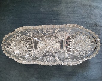 Cut Glass Relish | Etsy