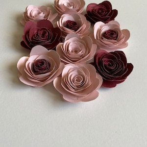 12 small paper flowers