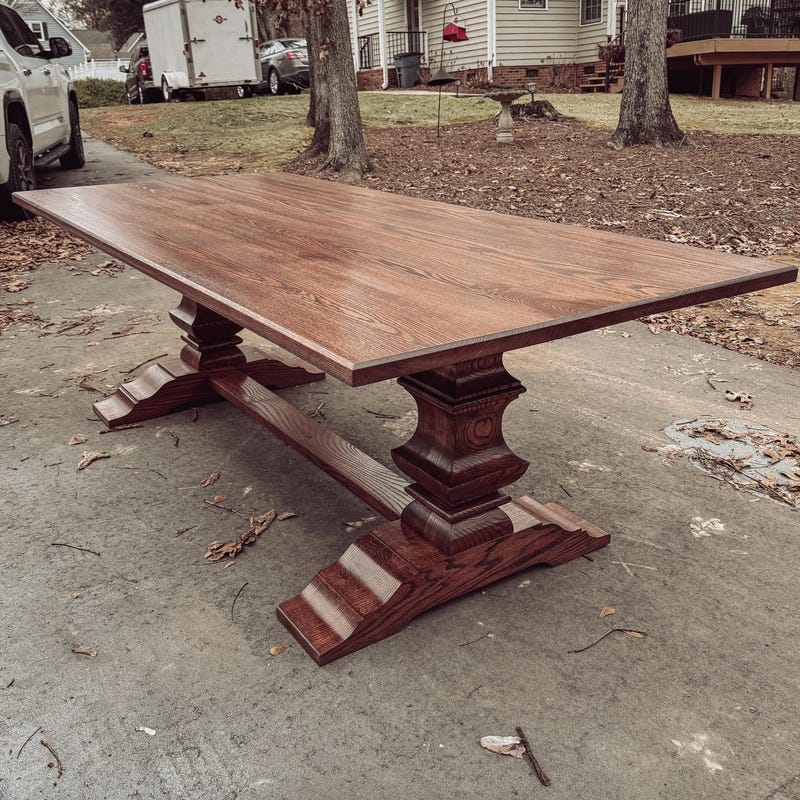 Solid Wood Dining Table - Etsy