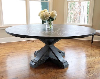 Round Farmhouse Table, READ Description on Shipping-it's NOT Free