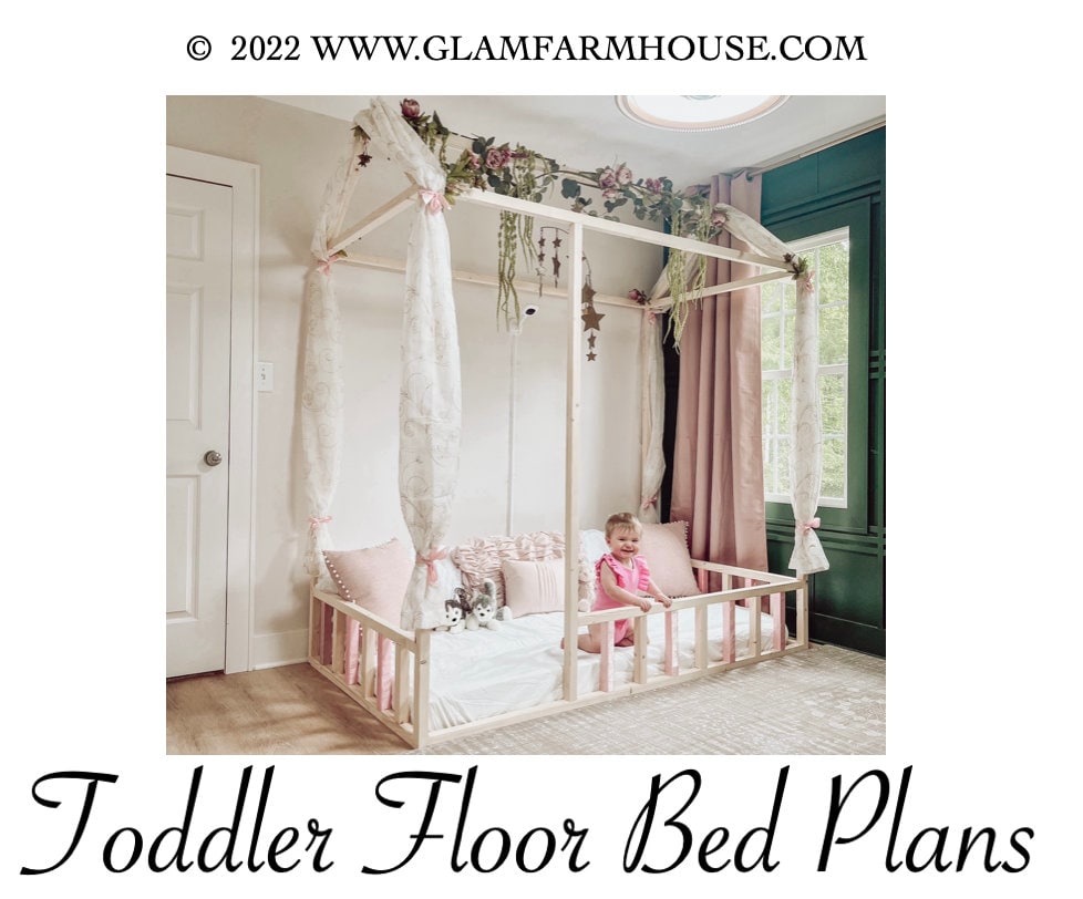 Toddler Floor Bed Plans Floor Bed Cut List House Floor Bed Etsy