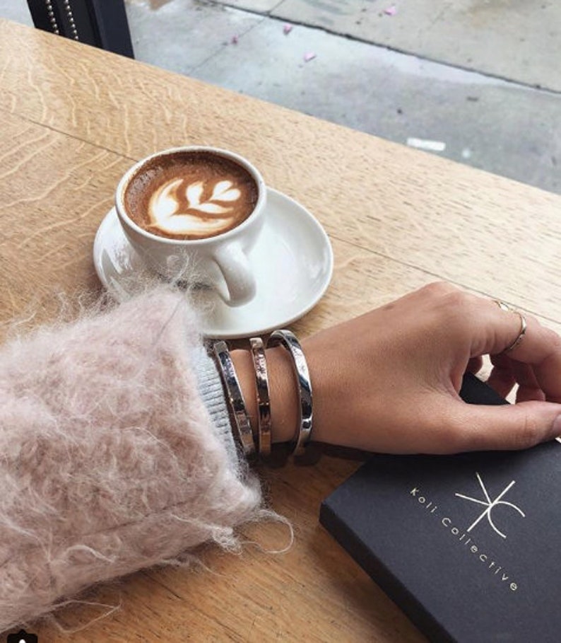 Silver Cuff Bracelet TUCK