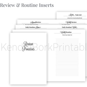 Pocket Review and Routine Inserts - Printable Insert (PK001)