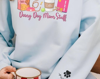 Rolig hundmamma-tröja, personlig tröja, rolig hundmamma-tröja, hundmamma-tröja, rolig hundskjorta, present till mamma, mors dag-present, present till