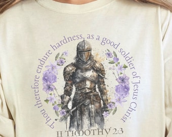 Kristen t-shirt med blommigt tryck, bibelvers-t-shirt, vildblommor-t-shirt, trosbaserad t-shirt, bibelvers-t-shirt, kortärmad