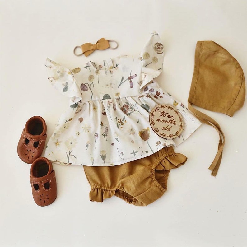 mustard baby girl clothes