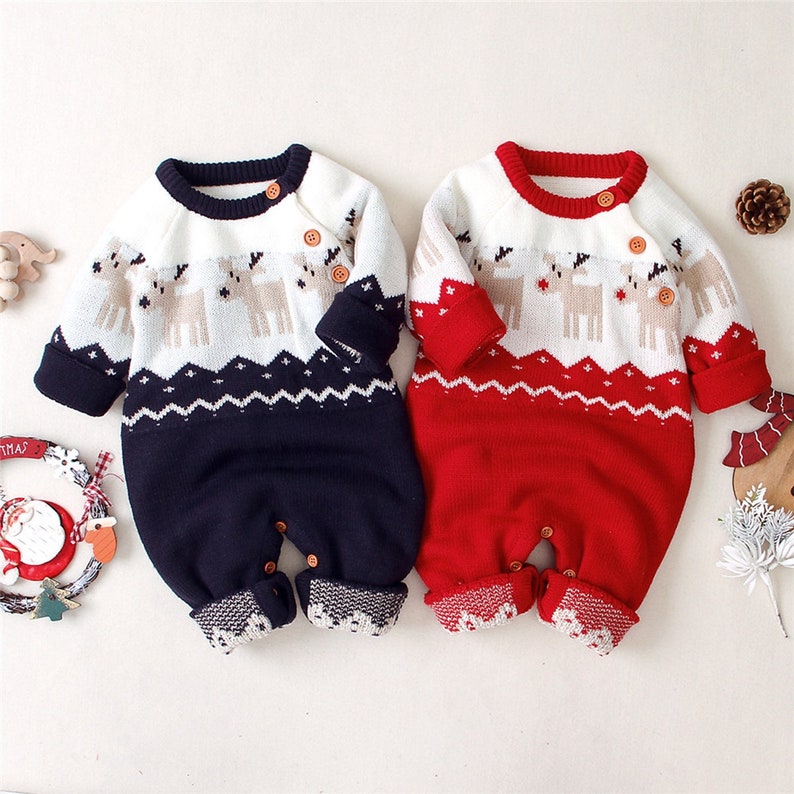 My 1st Christmas Baby Boy Outfit Baby Boy Reindeer Christmas Etsy