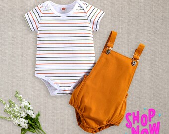 Baby Summer Clothes, Boho Summer Romper, Toddler Boys Bubble Romper, Cute Baby Boy Outfit, Unisex Beach Romper, Boho Baby Boy