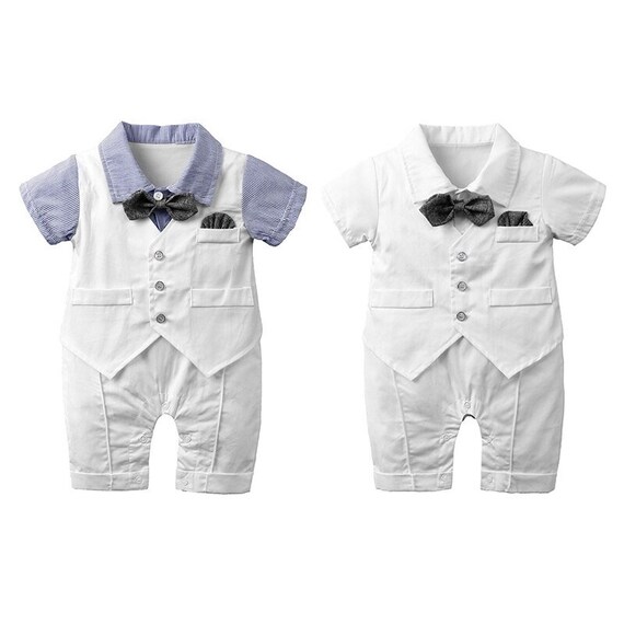 boy summer baptism outfit