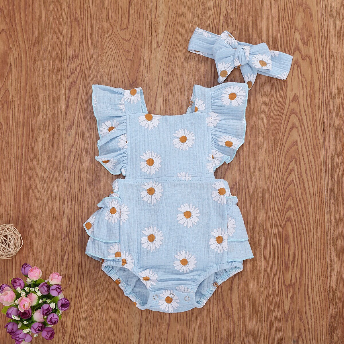Daisy Baby Girl Summer Toddler Kids Baby Clothes Outfits - Etsy