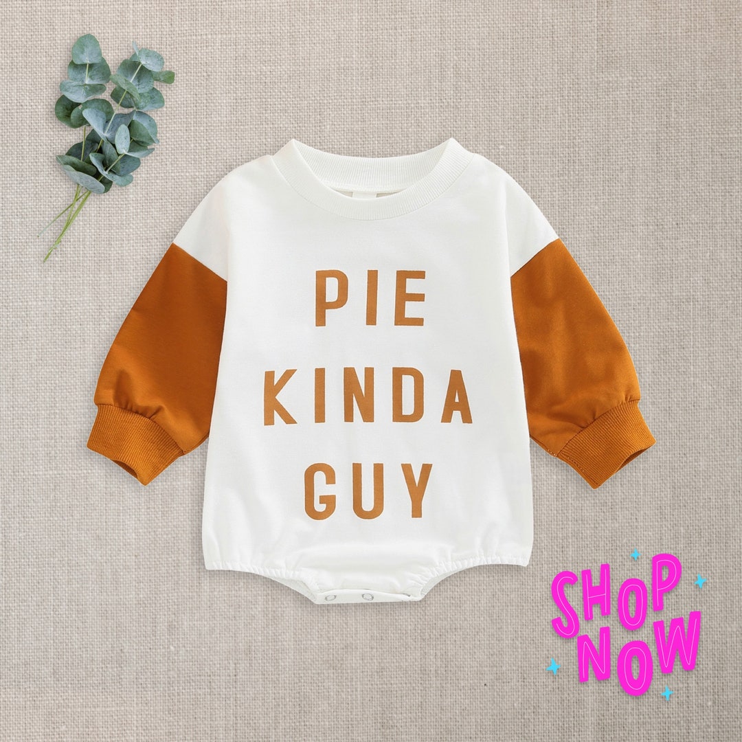 Pie Kinda Guy Baby Romper Thanksgiving Baby Boy Outfit Baby Etsy España