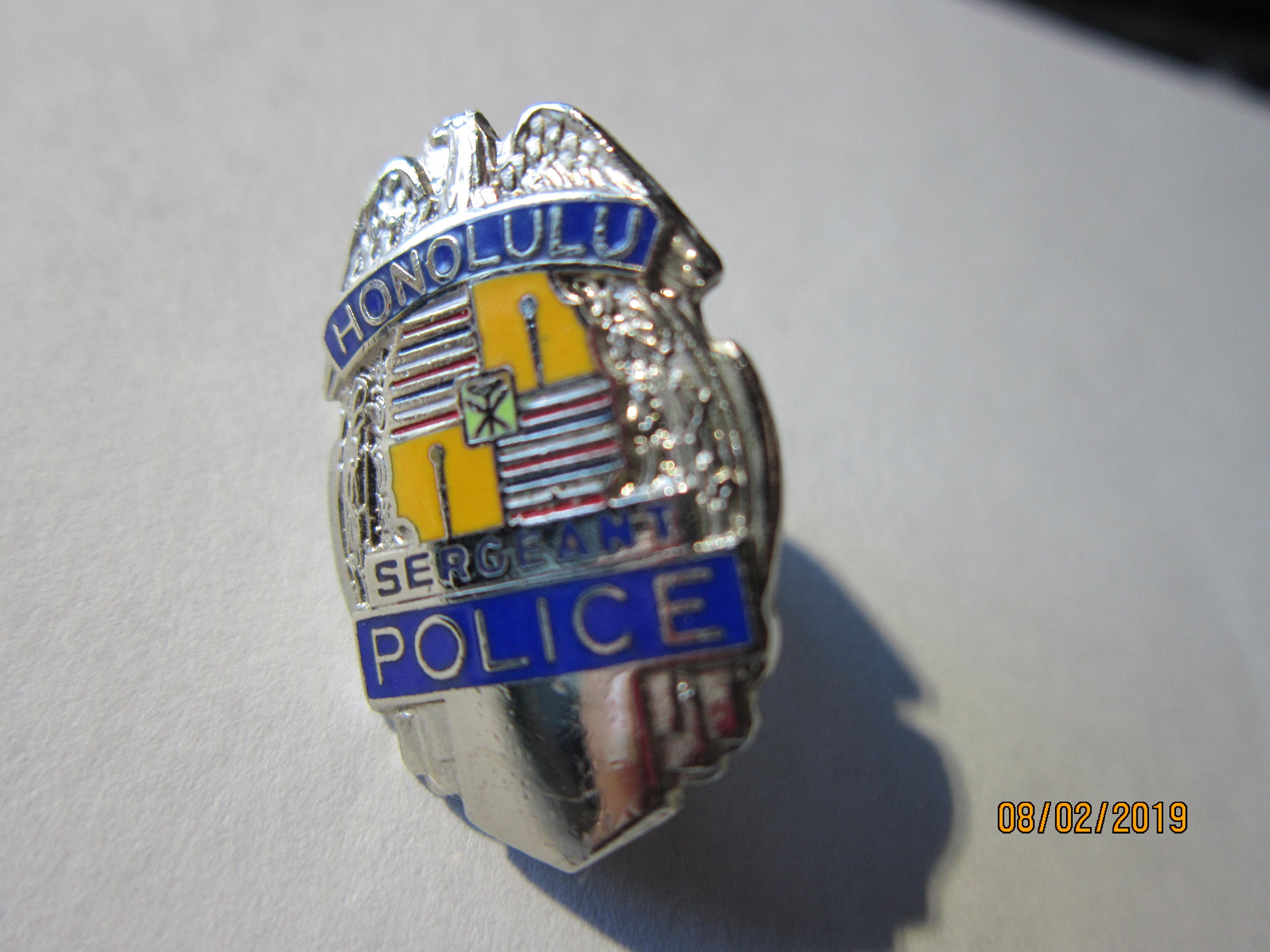 Polizei Miniatur Honolulu Police Officer Anstecker USA 