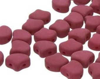 Matte Velvet Purple Wine Ginko Beads