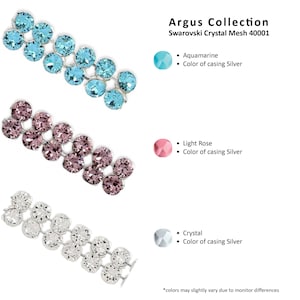 Crystal Mesh, 40001 Crystal Mesh, Strass Mesh, 18 kleuren, Not Hot Fix, Verkocht per inch