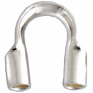 Sterling Wire Guardians, .021&quot;, .031&quot; or .045&quot; hole, 10 Pieces, .925 Sterling Silver