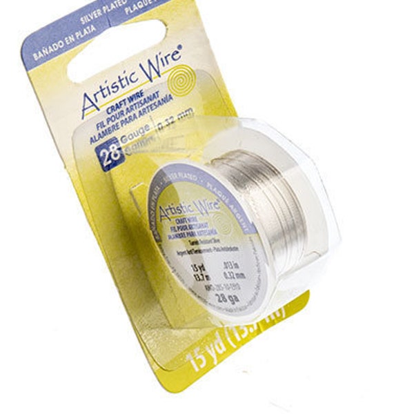 28 Gauge, ARTISTIC Wire, for Wrapping, Crochet, Viking Knit, Jig, Beading & More, 7 Finishes