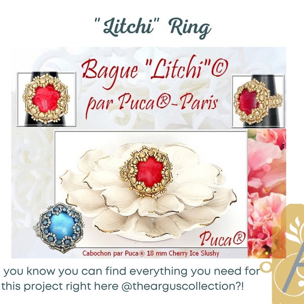 NEW! Bague Litchi par Puca Ring Pattern, Free with par Puca purchase!