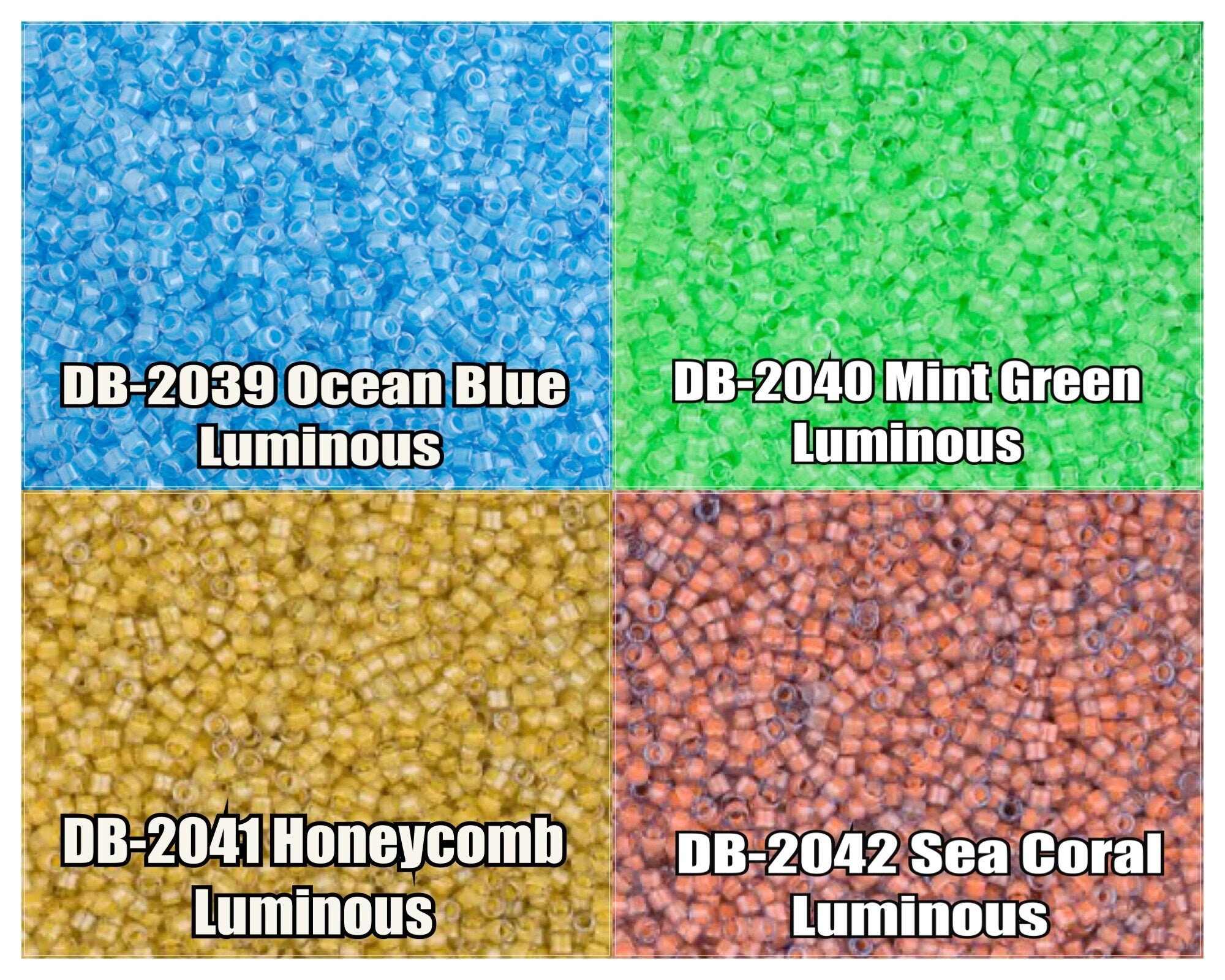DB00-2039, Miyuki 5.2g Ocean Blue Luminous Neon DB00-2039, Miyuki 5.2g Ocean Blue Luminous Neon