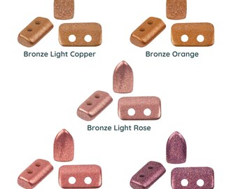 Piros Beads par Puca, New Bronze, 5g & 20g