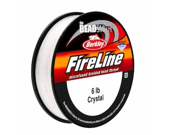 FireLine 6 lb Crystal Braided Beading Thread – 50, 125 or 300 Yards