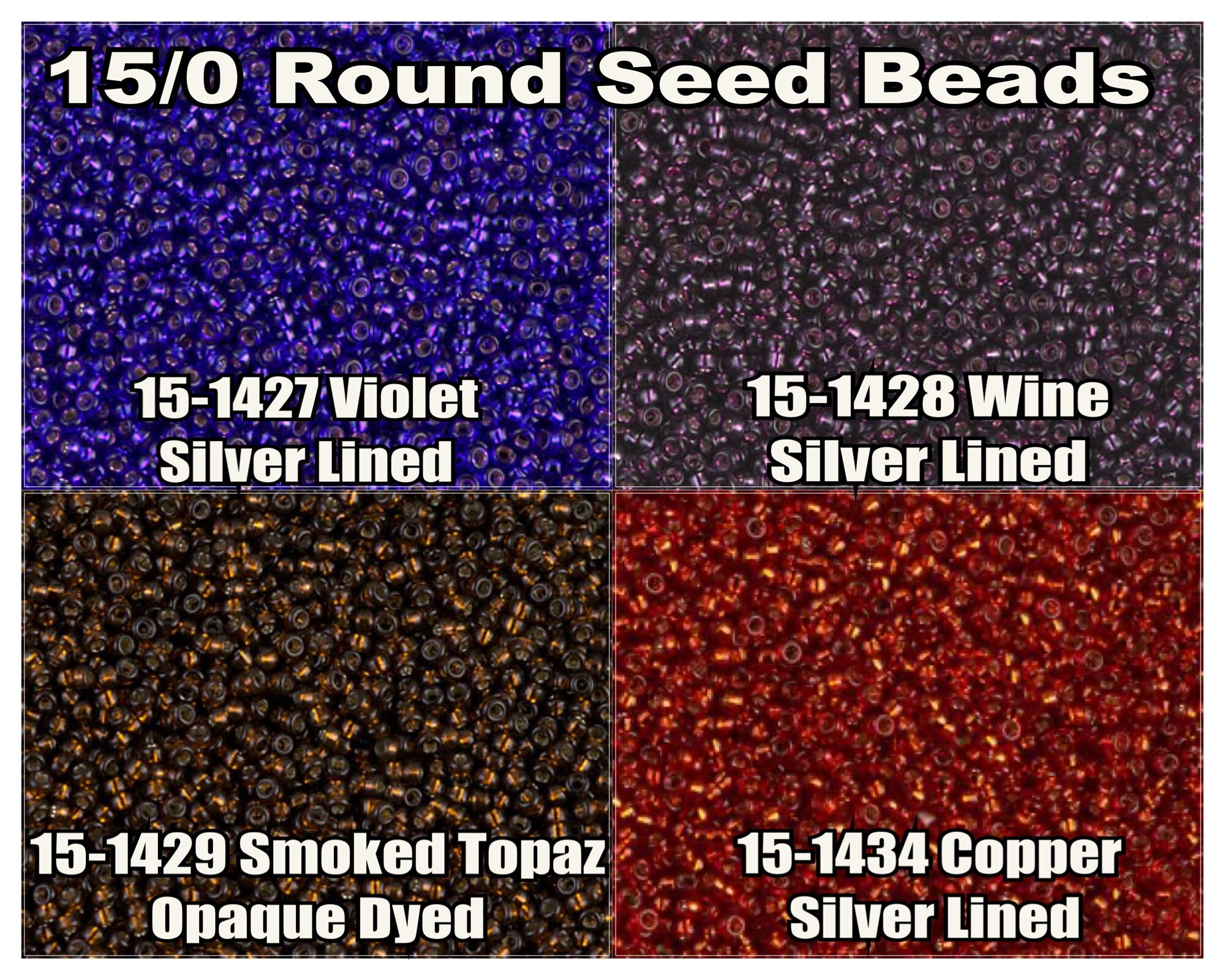 15-1429, Miyuki 8.2g Silver Lined Smoked Topaz 15-1429, Miyuki 8.2g Silver Lined Smoked Topaz