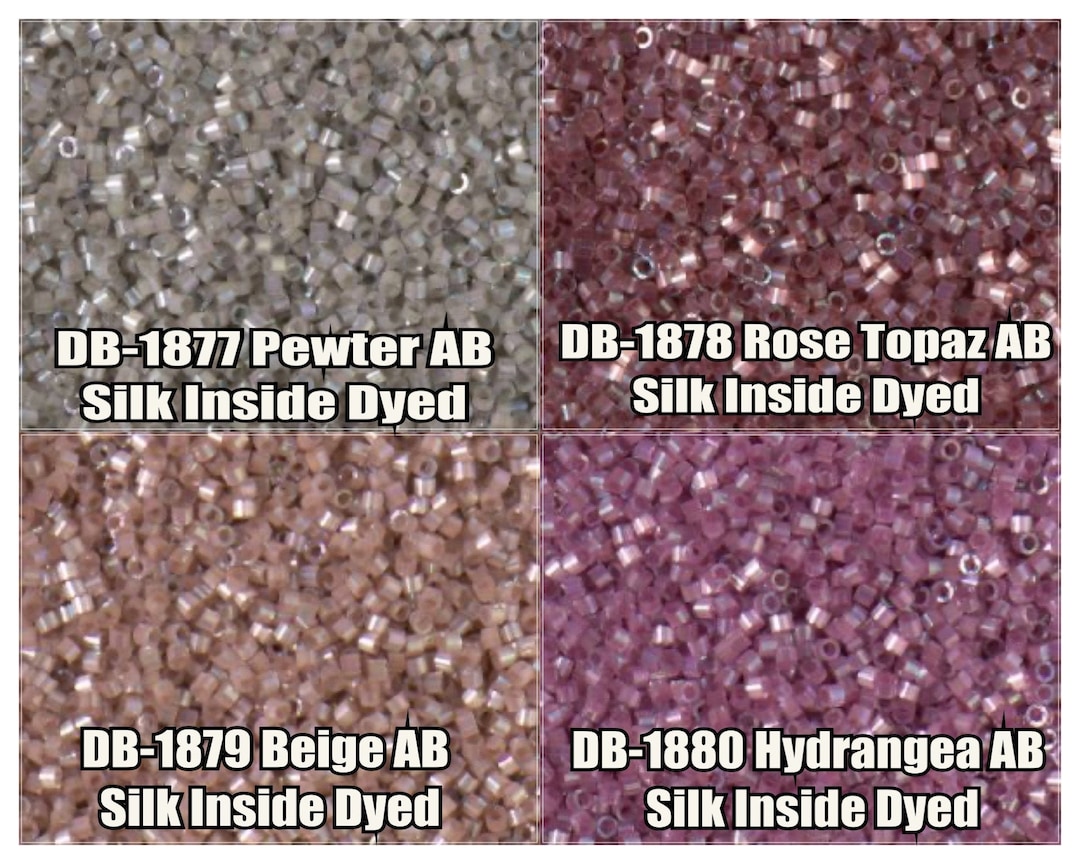 11/0 Miyuki Delica Beads, DB1877, DB1878, DB1879, DB1880 - 5g, 10g