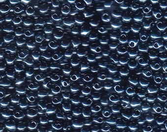 Miyuki Drop Beads 3.4mm, DP-451, Gunmetal, 10g