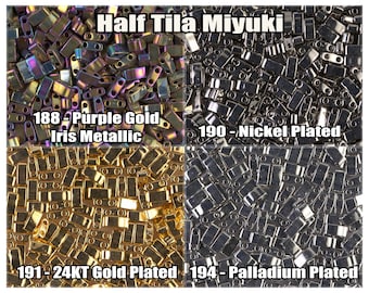 Miyuki Half Tila, 5g, HTL188, HTL190, HTL191, HTL194