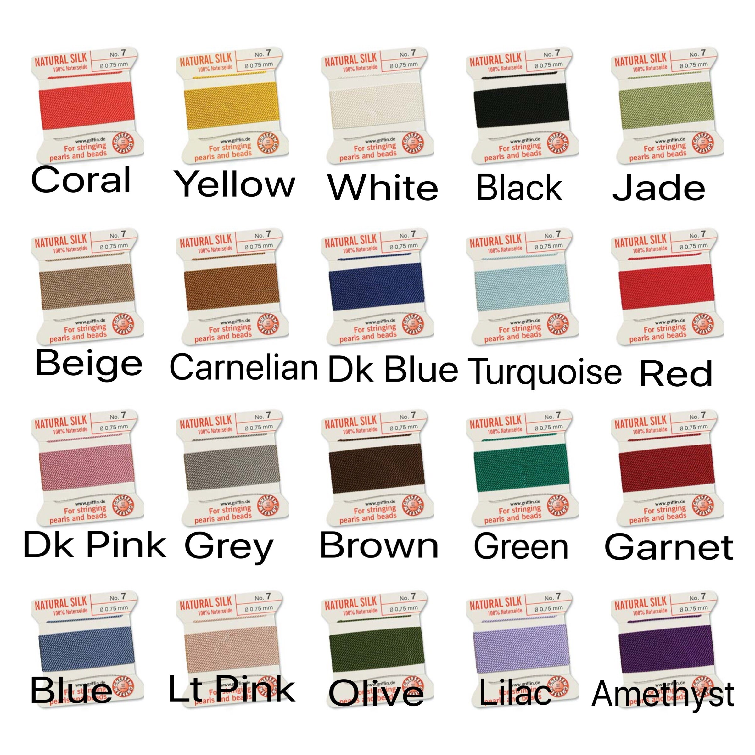 Size 7 Griffin Silk Knotting Cord 0.75mm 21 Colors Etsy