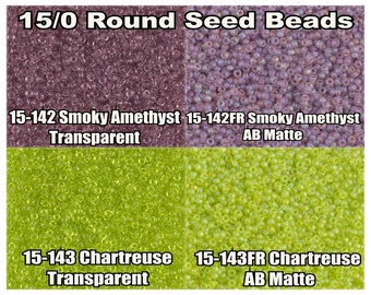15-142, Miyuki 8.2g Transparent Smoky Amethyst 15-142, Miyuki 8.2g Transparent Smoky Amethyst