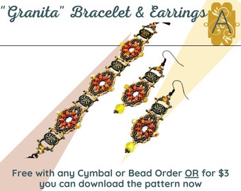 GRANITA PATTERN, Necklace & Earrings, Free with Materials Purchase or Download