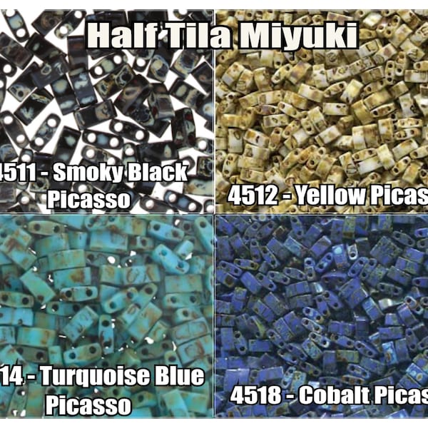 Miyuki Half Tila, 5g, HTL4511, HTL4512, HTL4514, HTL4518