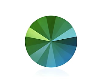 Swarovski Rivolis, 1122, 14 mm, verde scarabeo
