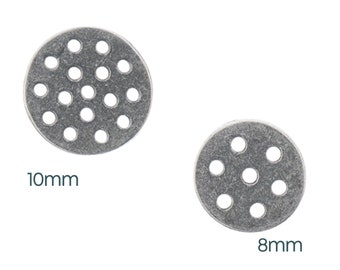 Disques à franges Danielle Wickes, pour boucles d'oreilles à franges, 8 ou 10 mm, + tutoriel