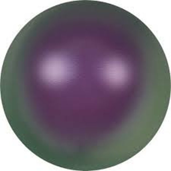 Argus Crystal Pearls, 5810, Iridescent Purple in 3, 4, 6, 8 or 10mm, Made in Austria