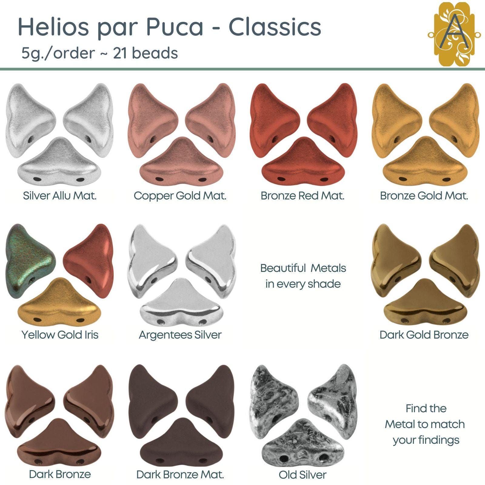 Helio Color Helios Par Puca, 5g, Classics Collection, 10 Colors - Etsy