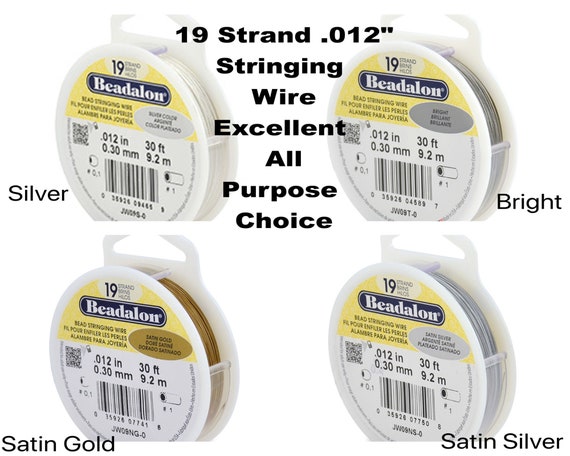 Beadalon Wire Gold Color 7 Strand .012 Inch / 30Ft 