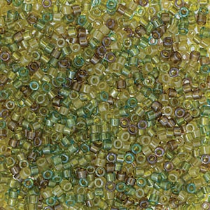 11/0 Delica Beads, DB989 Limeade, 5 gramm