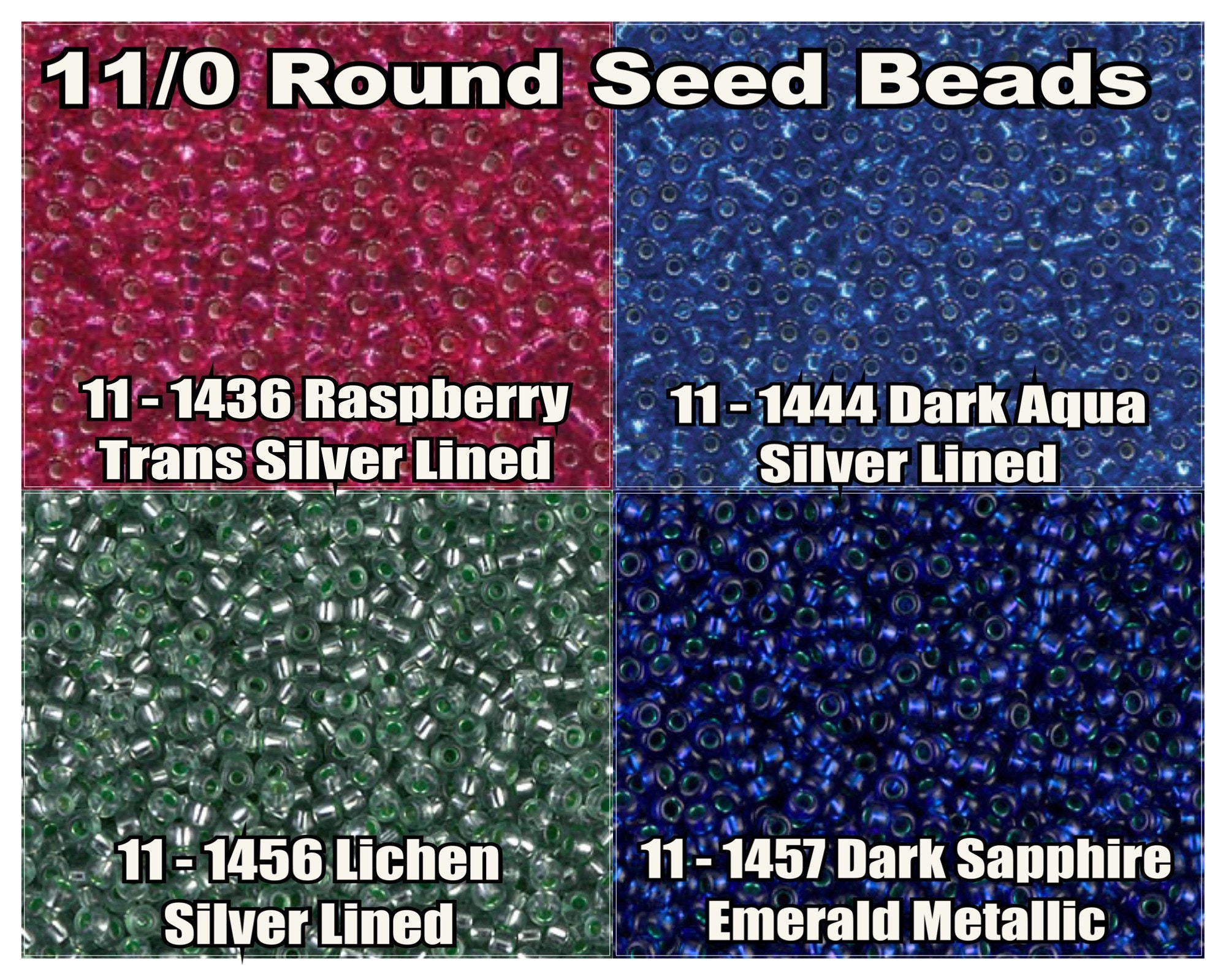 11-1436, Miyuki 22g Silver Lined Raspberry 11-1436, Miyuki 22g Silver Lined Raspberry