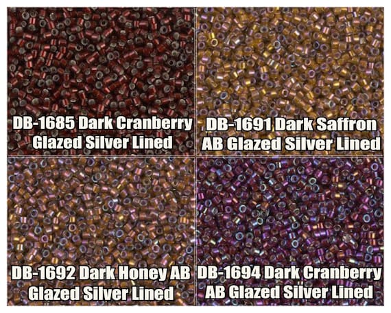 11 0 Miyuki Delica Beads DB1685 DB1691 DB1692 DB1694 5g 10g Etsy Canada